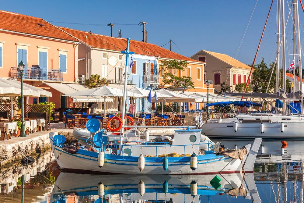 Fiskardo Harbour Kefalonia Greece